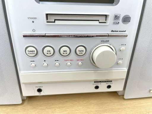 KENWOOD システムコンポ RXD-SZ3MD リモコン付き スピーカーセット CD/MD/カセット/ラジオ 再生OK ケンウッド