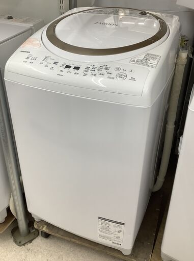 TOSHIBA/東芝 8kg 洗濯機 AW-8V8 2020年製 取扱説明書付【ユーズドユーズ名古屋天白店】J2109