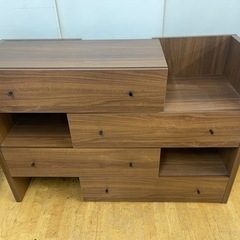 展示品・未使用品】チェスト キャビネット 収納棚 木目調 定価・35,990 