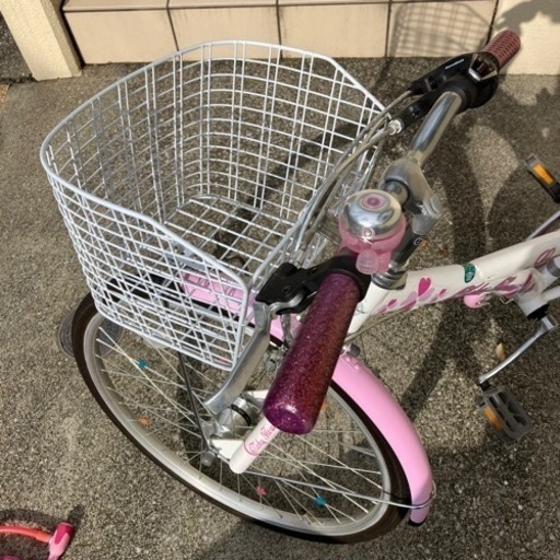 【9/22までに手渡し限定】24インチ 女の子 自転車 中古美品