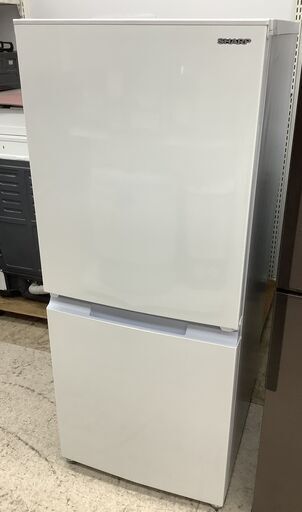 SHARP/シャープ 2ドア冷蔵庫 152L SJ-15E9-W 2022年製 取扱説明書付【ユーズドユーズ名古屋天白店】J2110