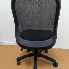 プラス オフィスチェア Fita メッシュ 肘なし 黒フレーム