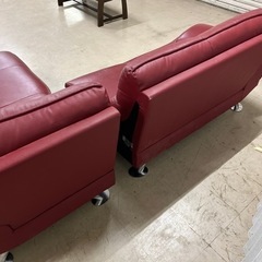 【売約】【週末限定セール9/25まで引き取り　15000円→10000円】大型L字タイプ　4〜5人掛けソファ　ビンテージ風