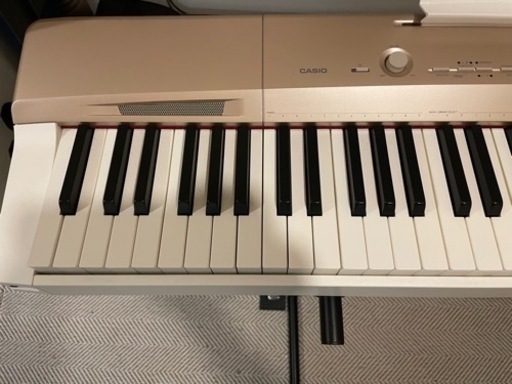 casio px-160 シャンパンゴールド 電子ピアノ スタンド・社外ペダル付