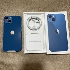 【ネット決済・配送可】【超美品】iPhone13 本体　ブルー　