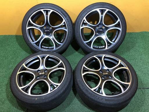 No.980 O・Z WAVE 17インチアルミ 17×7J 4穴 PCD100 タイヤ付