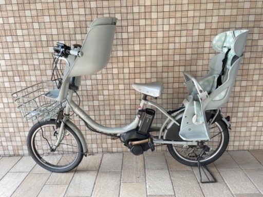 電動アシスト　YAMAHA bikke ビッケ　子供乗せ　3人乗り乗り　自転車