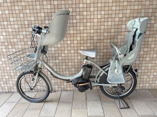 電動アシスト　YAMAHA bikke ビッケ　子供乗せ　3人乗り乗り　自転車