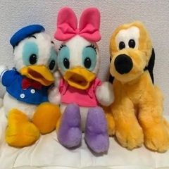 ディズニー ドナルド&デイジー&プルート ぬいぐるみセット