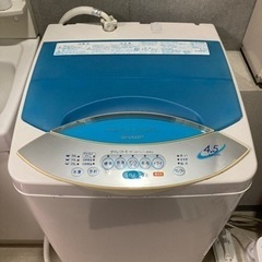 0円　洗濯機(SHARP ES-D45)