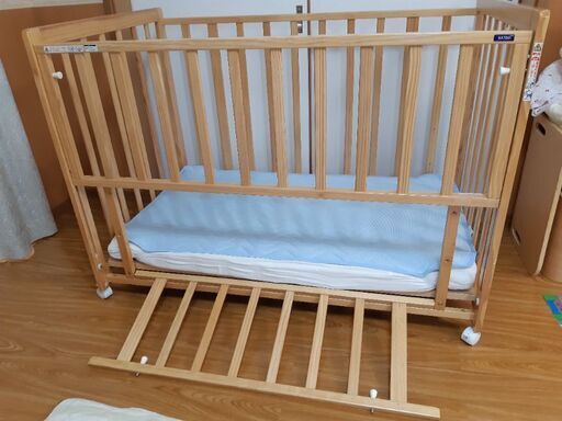 ベビーベッド　120×70 70×120 マットレス付き　カトージ　KATOJI ベビーベッド 120×70 70×120 マットレス付き カトージ KATOJI