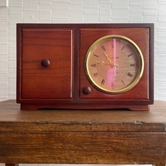 置時計　木の箱タイプ