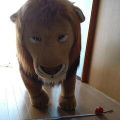 ライオンのぬいぐるみ（置物）