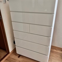 【格安】ハイチェスト(クエスト80-6CH WH)