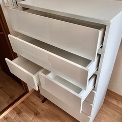 【格安】ハイチェスト(クエスト80-6CH WH)