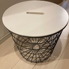 サイドテーブル　バスケット　IKEA