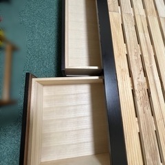 【終了】ダブルベッド　大塚家具IDC マットレス付き