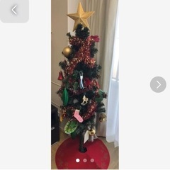クリスマスツリーセット　150cm オーナメント・LEDライト付き