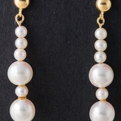 K18 ベビーパール スイングピアス 品番p21-288