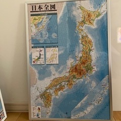 1000ピースパズル 完成品 日本地図 額入り
