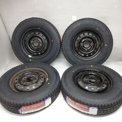新品スタッドレス&中古ホイールセット　145/80R12 LT 6PR同等　2021年式　横浜市旭区上川井町　冬タイヤ　軽トラ　軽トラック