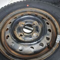 新品スタッドレス&中古ホイールセット　145/80R12 LT 6PR同等　2021年式　横浜市旭区上川井町　冬タイヤ　軽トラ　軽トラック