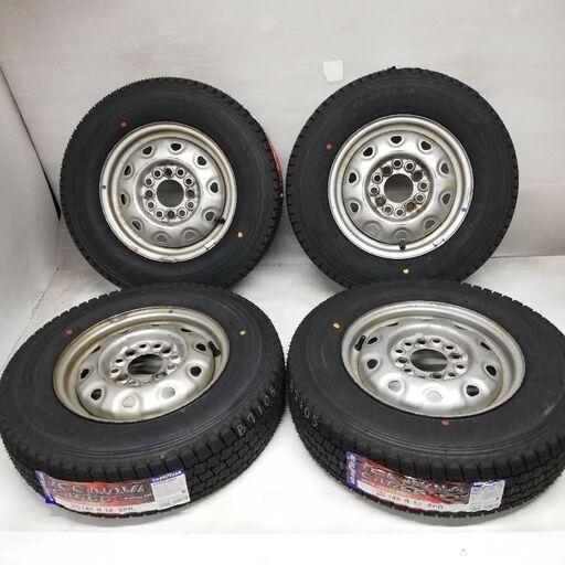 新品スタッドレス&中古ホイールセット 145R12 6pr 2021年式 横浜市旭区上川 
