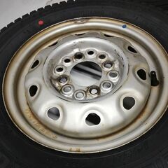 新品スタッドレス&中古ホイールセット　145R12 6pr　2021年式　横浜市旭区上川井町　冬タイヤ　軽トラ　軽トラック