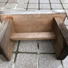 【交渉中】古いお風呂の椅子　木製