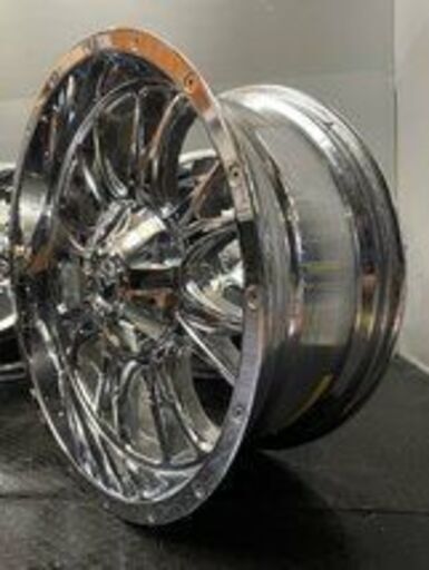 FUEL フューエル 社外ホイール 22インチ 4本 9.5J6HPCD135/139.7+26 6穴マルチ メッキホイール　(VHV538) クレジットカード QRコード決済可能 FUEL フューエル 社外ホイール 22インチ 4本 9.5J6HPCD135/139.7+26 6