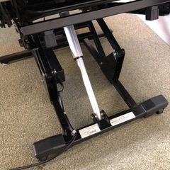 美品　電動立ち上がり　リクライニングソファ　スウェード　グレー色