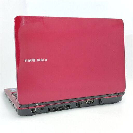 保証付 即使用可 Wi-Fi有 15.6型 NEC ノートパソコン レッド PC