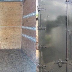 No.651 アルミバン 2ｔ 車 アルミ 箱 バイク 倉庫 トラック コンテナ 米 保管庫 物置 DIY