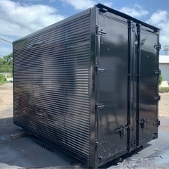 No.651 アルミバン 2ｔ 車 アルミ 箱 バイク 倉庫 トラック コンテナ 米 保管庫 物置 DIY