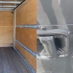 No.652 アルミバン 2ｔロング 車  アルミ 箱 バイク 倉庫 トラック コンテナ 米 保管庫 物置 DIY