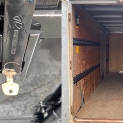 No.650 アルミバン 2ｔ ロング  車  アルミ 箱 バイク 倉庫 トラック コンテナ 米 保管庫 物置 DIY