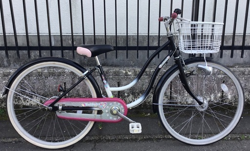 ＜整備・良品＞24インチ・子供用自転車・変速なし LEDライト 鍵付き・洗車済でピカピカ♪不要自転車無料引取り有