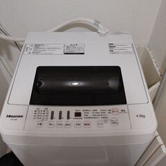 ※最終価格！ Hisense 洗濯機 4.5キロ 2019年製