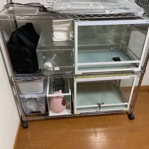 爬虫類　小動物　ケージ　ハムスター　パネルヒーター
