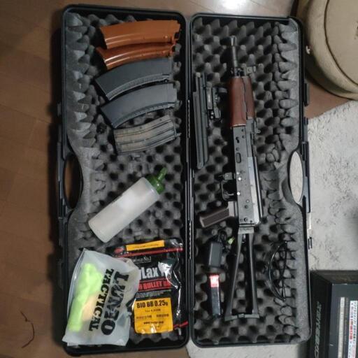 電動エアガン　AKS74U 中古　2回使用　作動問題なし 電動エアガン AKS74U 中古 2回使用 作動問題なし