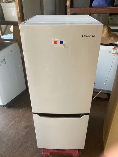 ☆中古￥15,800！【会員価格￥14,000】Hisense　150㍑2ドア冷蔵庫　家電　2020年製　HR-D15C型　幅48cmｘ奥行60cmｘ高さ123cm　【BI136】