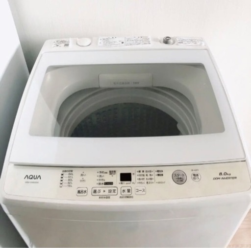 ◇洗濯機　アクア　AQUA   8.0kg   　2018年製   AQW-GV80G