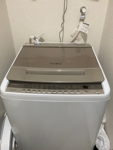 【お譲り先決まりました】【使用期間:1年3ヶ月】2021年式洗濯機 HITACHI ビートウォッシュ BW-V80F