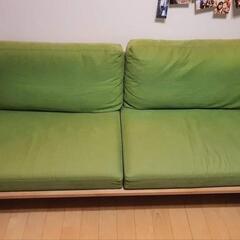 (決定)定価50万超え⭐オークソファー+Francfrancクッション〖展示場使用〗