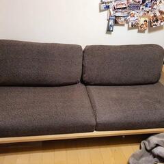 (決定)定価50万超え⭐オークソファー+Francfrancクッション〖展示場使用〗