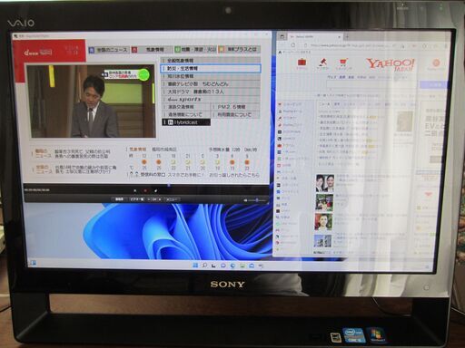 WIN 11搭載　美品！21.5型FHD液晶搭載一体型PC　ソニーVPCJ227FJを売ります。