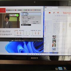 WIN 11搭載　美品！21.5型FHD液晶搭載一体型PC　ソニ...