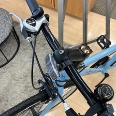 【✨ブルーグレイ❗️✨通勤❗️✨通学❗️✨デリバリー❗️✨】OUTER LIMITS/アウターリミッツ 700cクロスバイク 6段変速ギア付き ブルーグレイ  自転車 