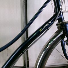 C214　限定特価　整備済み★ブリヂストン　ロココロイヤル　ベルト★ 中古自転車 【青　27インチ 】