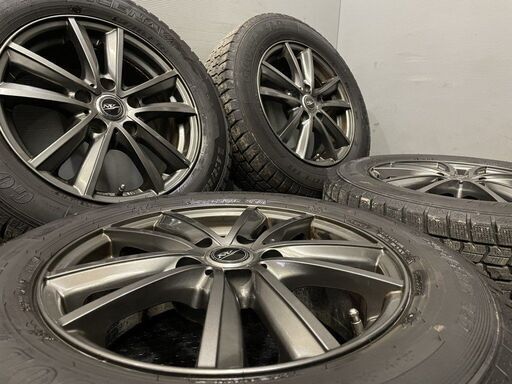 【GOODYEAR ICENAVI7 205/65R16】スタッドレス【Weds NV 16インチ 6.5J5HPCD114.3+38】19年製 10系アルファード等　(VTF615)クレジットカード QRコード決済可能